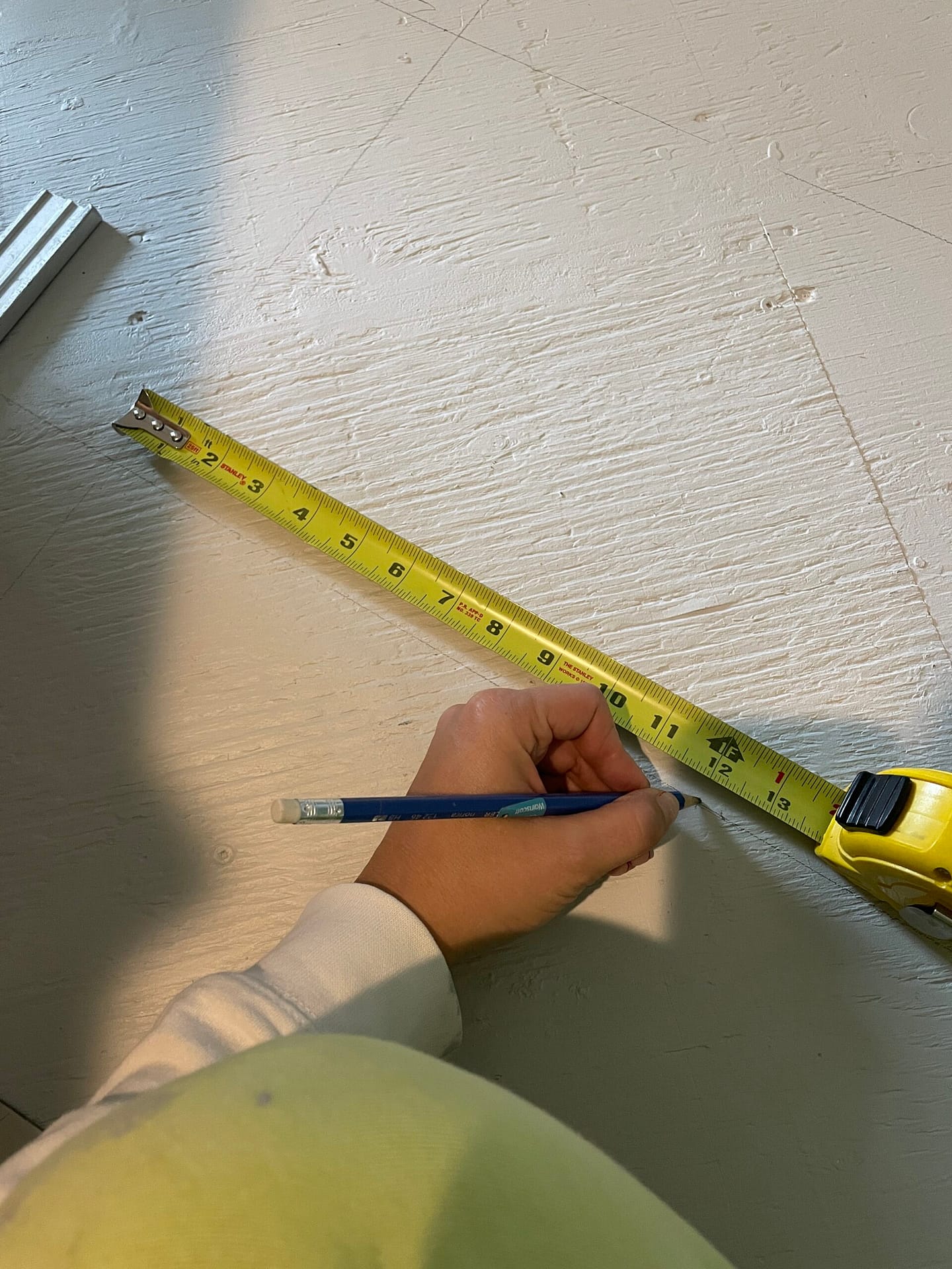 Measuring out the floor